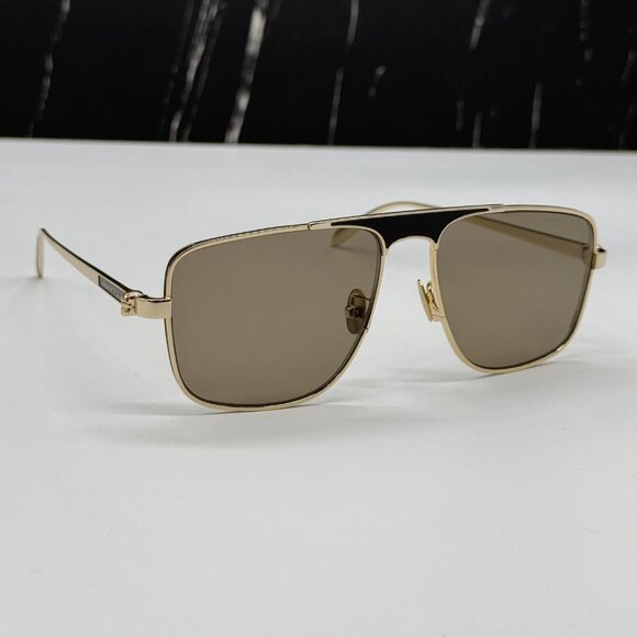 NEW ALEXANDER MCQUEEN AM0200S 002 PILOT FRAME SUNGLASSES Alexander McQueen - Picture 3 of 12